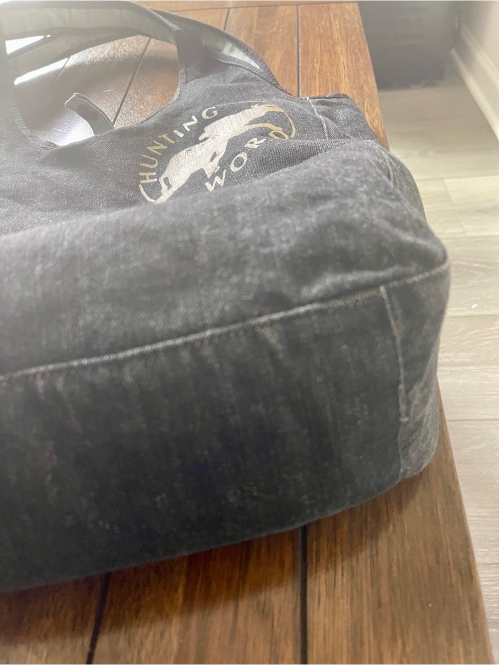 Hunting world denim tote bag - Picture 12 of 13